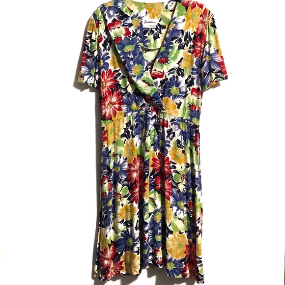 Vintage Dresses & Skirts - Vintage Multi-coloured Floral Print Dress